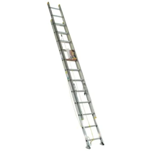 Werner 24ft Aluminum D-Rung Extension Ladder D1224-2