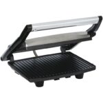 Brentwood TS-651 Non-Stick Panini Grill & Sandwich Maker, Stainless Steel