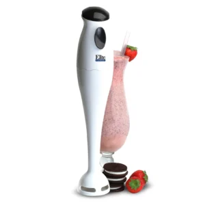 Elite Cuisine EHB-1000X Electric Immersion Hand Blender - White