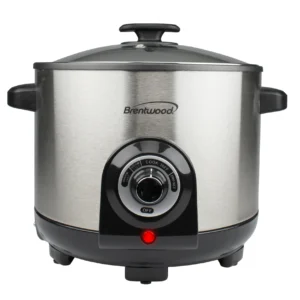 Brentwood DF-706 Electric Deep Fryer & Multi Cooker, 20 Cups, Stainless Steel